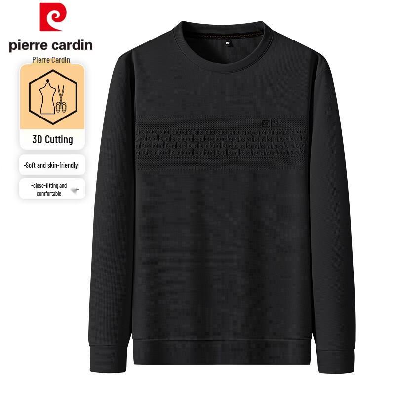 Pierre Cardin Men's Casual Round Neck Long Sleeve Top
