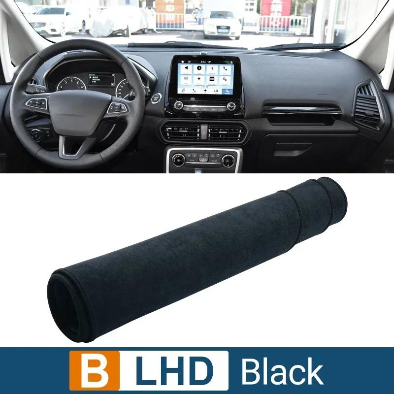 Bil För Ford EcoSport 2018 Instrumentpanelsskydd Solskydd Anti-UV Mattor Halkfria Skyddsmattor Innerutrustning
