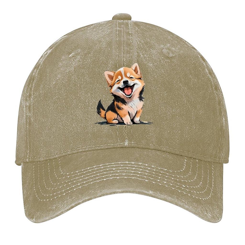 2026 CUTE DOG Laughing Baseball Cap Golf Hat Fishing Cap Hip Hop Trucker Cap Boy Women's