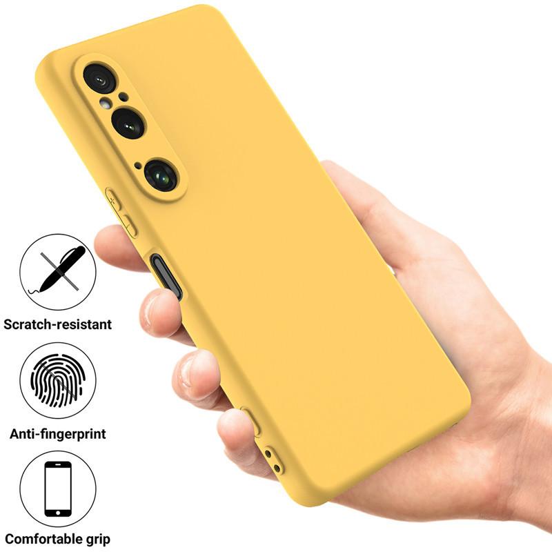 For Sony Xperia 1 VI 10 VI Case ELVEV Shockproof Liquid Silicone Protective Phone Cover