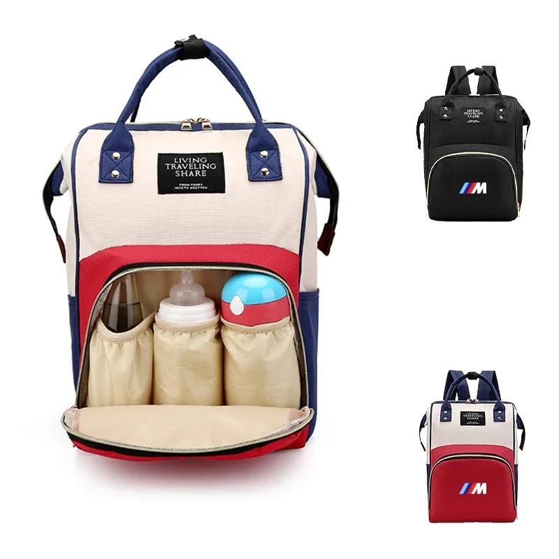 Neues Auto-Logo Große Kapazität Canvas Wickeltasche Babyflaschen-Thermoskanne Reise-Aufbewahrungstasche Für BMW E46 E90 E60 F10 E39
