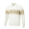 Li Ning Wade Series Printed Polo Soft Simple Versatile Long Sleeve Knit Shirt Men Tops AMBW155-2
