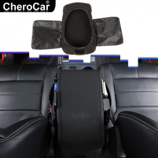 Center Console Armrest Cover Pad for Dodge Nitro/Jeep Liberty 2007-2012 Black