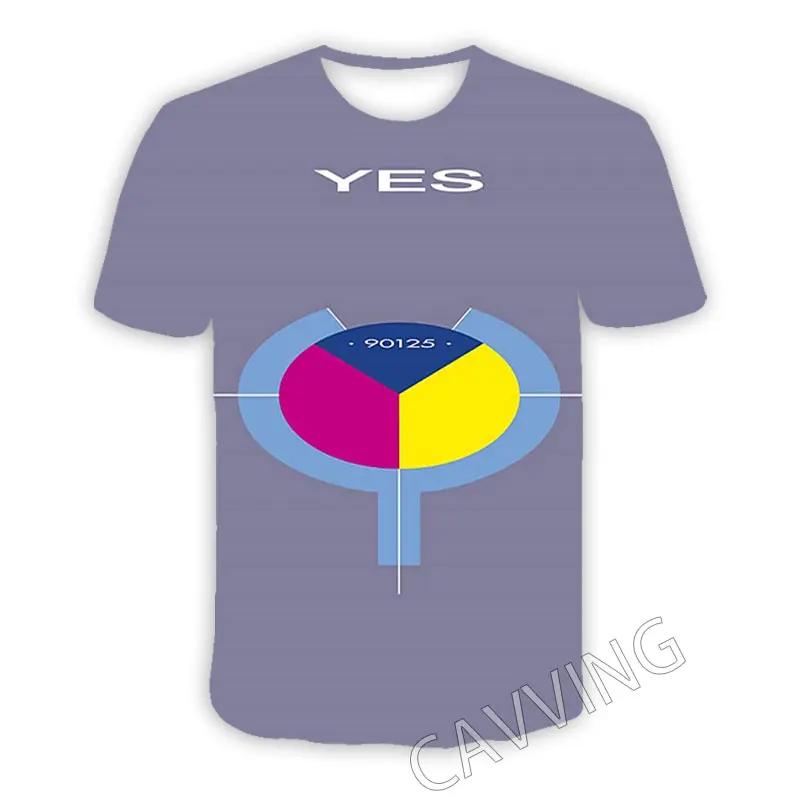 

YES Band 3D-друк Спортивна Дихаюча Швидкосохнуча Чоловіча Футболка Рок Хіп-Хоп Панк Хеві Метал Повсякденна Вулична Мода Коротка Рукава Верх XL