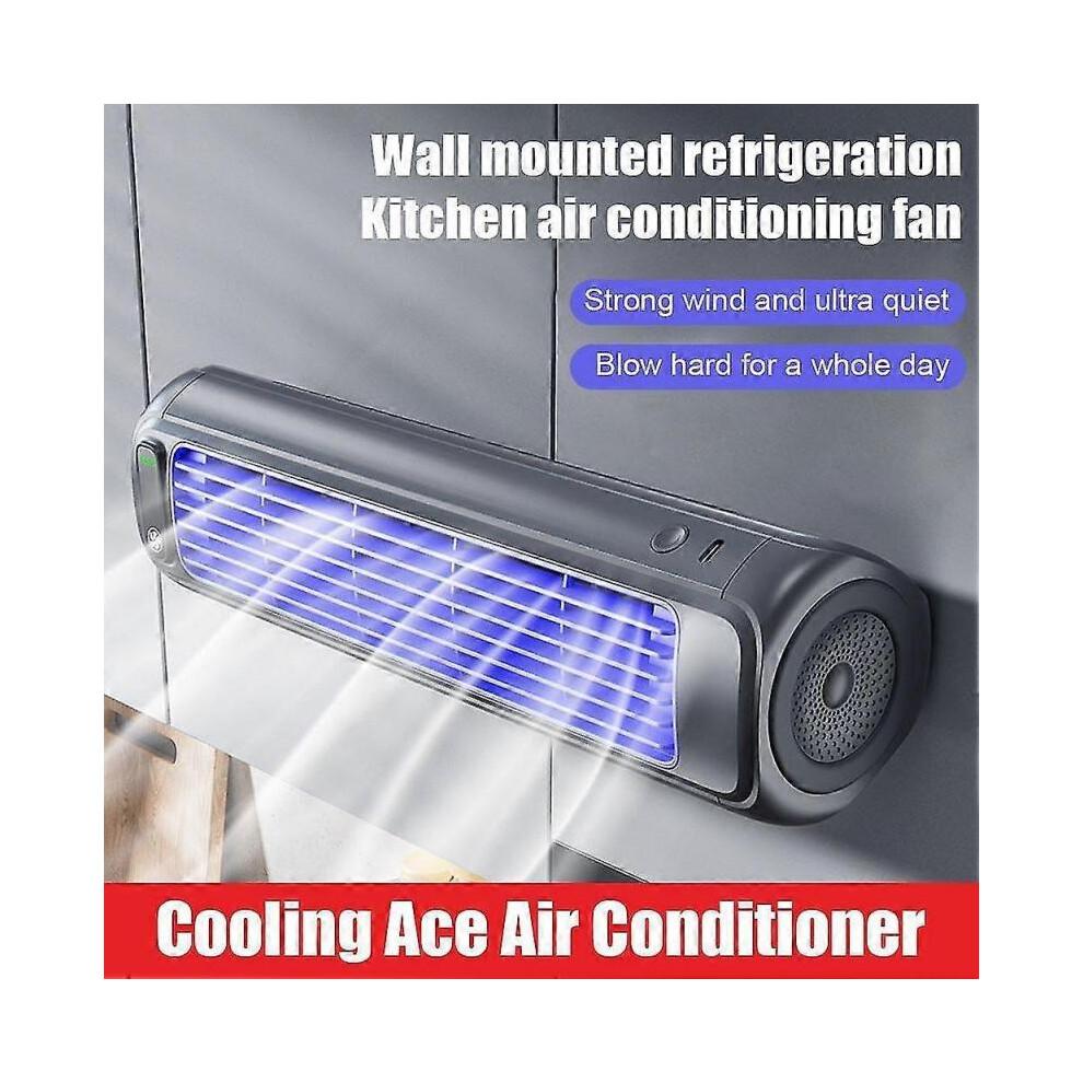 (White) Portable Cooling Ace: Quiet 3-Speed Portable Air Conditioner Fan for Home & Office