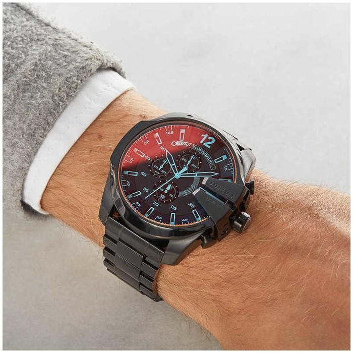 Diesel DZ4318 Mega Quarz Edelstahl Herrenuhr