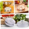 Clear Heavy Fermenting Weights Fermented Wide Mouth Mason Jar Lid Durable Glass Weights  Household
