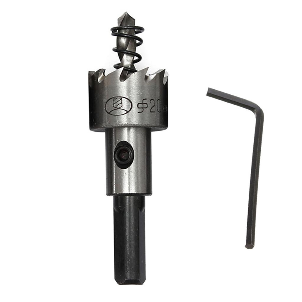 5Pcs HSS Hole Saw Kit High Speed Steel Hole Saw Set Hole Cutter Heavy Duty for Stainless Steel (16-30mm)