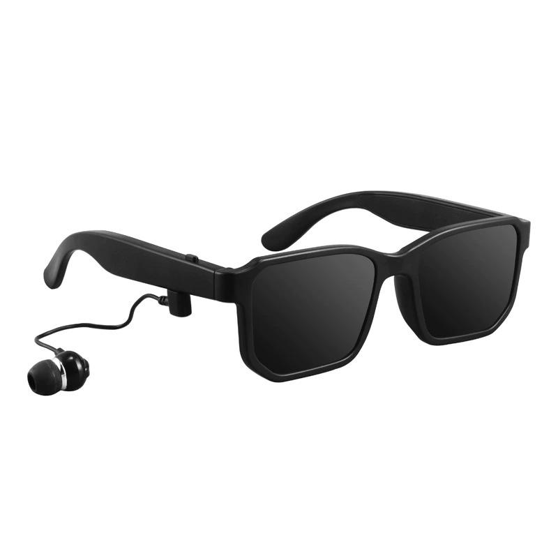 Ultra Thin Wireless Music Sunglasses Headphones BT Low Latency Stereo UV Resistant Sunglasses Compatible with Multiple Platforms
