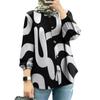 Plus Size Women's New Fashion Floral Shirt