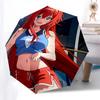 1 Stück Outdoor-Regenschirm mit Anime-Charakter-Design - Automatisches Öffnen/Schließen, Tragbares 3-fach faltbares Design, 8-Speichen-Eisenrahmen - Perfektes Geschenk für Fans,