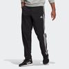 Adidas Striped Loose Straight Training Pants Men Bottoms Black GK8982