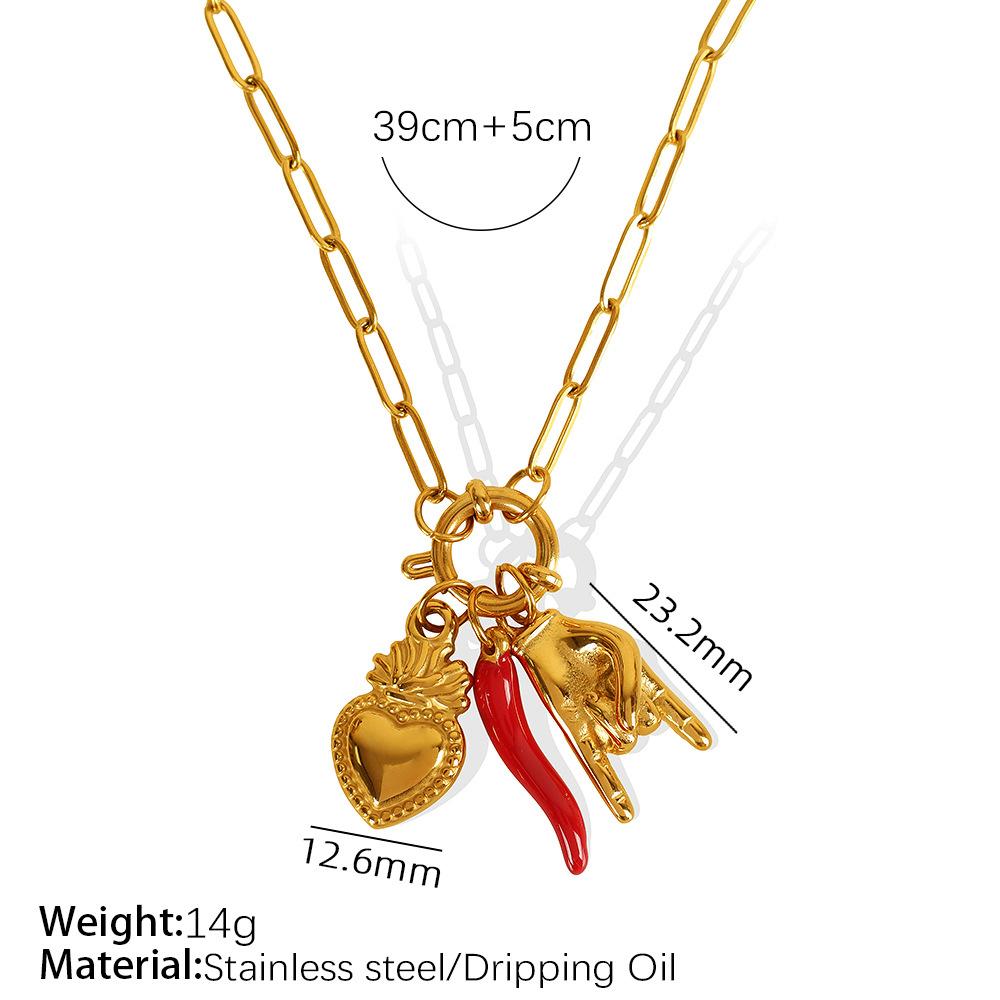 Hot-selling necklace Premium design collarbone chain Versatile pendant Women