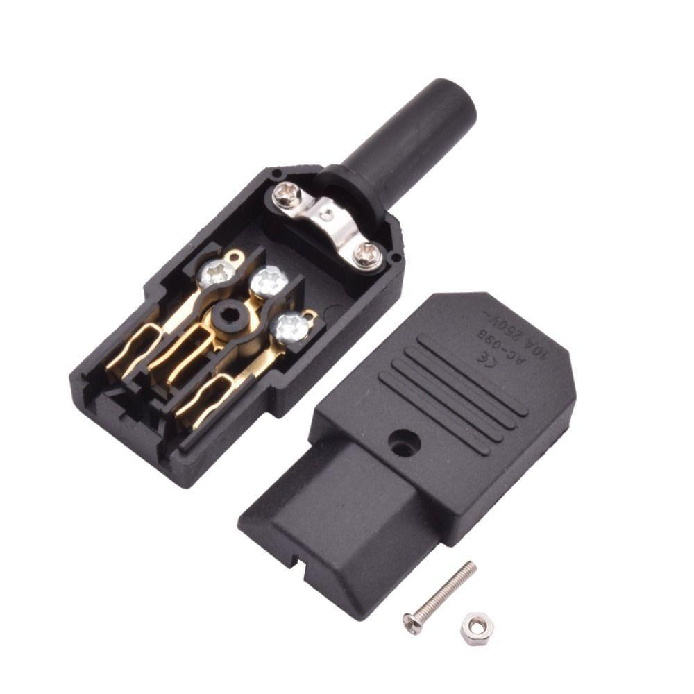 1Pcs Male Female AC Plug Socket C13 C14 10A 250V Power Connector Durable AC Power Connector
