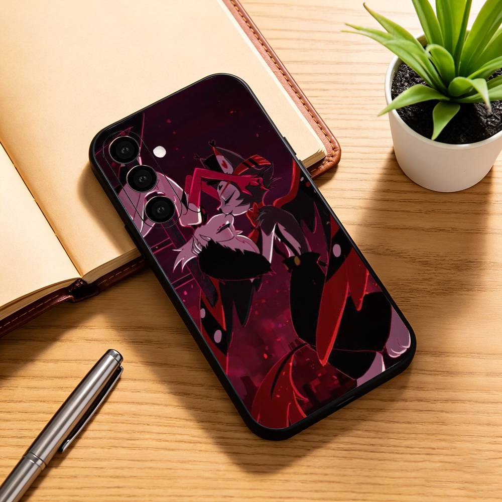 Hazbin Hotel Husk  Phone Case For Samsung Galaxy A73,A72,A71,A70,A53,A52,A51,Others Soft Black Cover