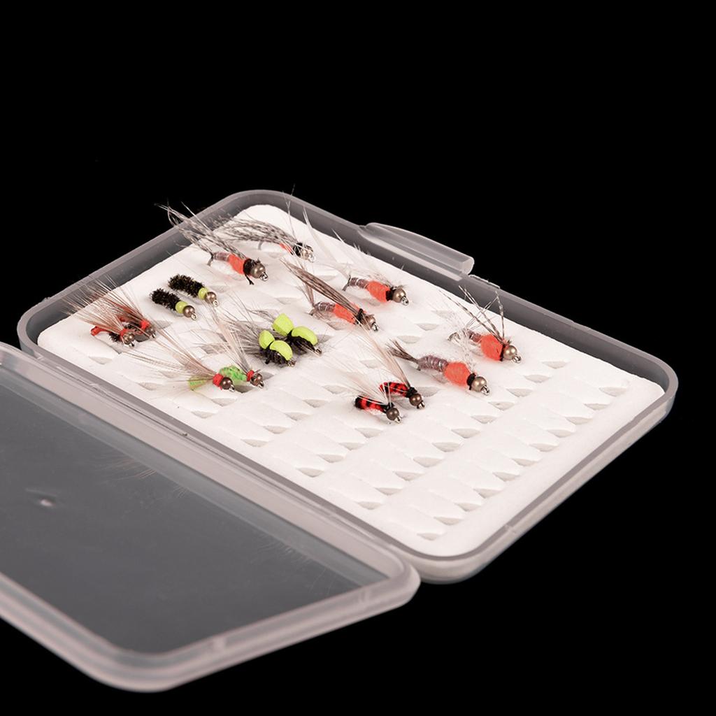 Fly Fishing Hook Box Fly Fishing Hook Box With Foam Waterproof Durable Fishing Gear Transparent S for M L Size