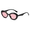 Winter Oval Sunglasses, Retro Simple Round Glasses, Personalized Versatile Y2K Sunglasses