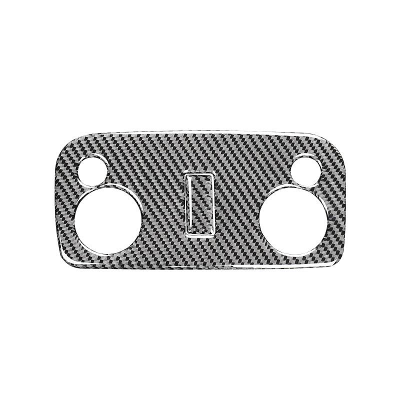 

For Ford Mustang 2009-2013 Carbon Fiber Car Roof Reading Light Book Lamp Panel Cover Decoration Sticker Interior Accessories чорний