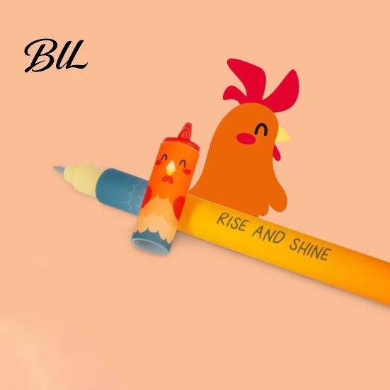 Kid-friendly Pen Farm Animal Erasable Gel Pens for Kids Cute Cartoon Cow Turkey Donkey Child Safe Pig Design Smooth Writing Easy Erase Fun School