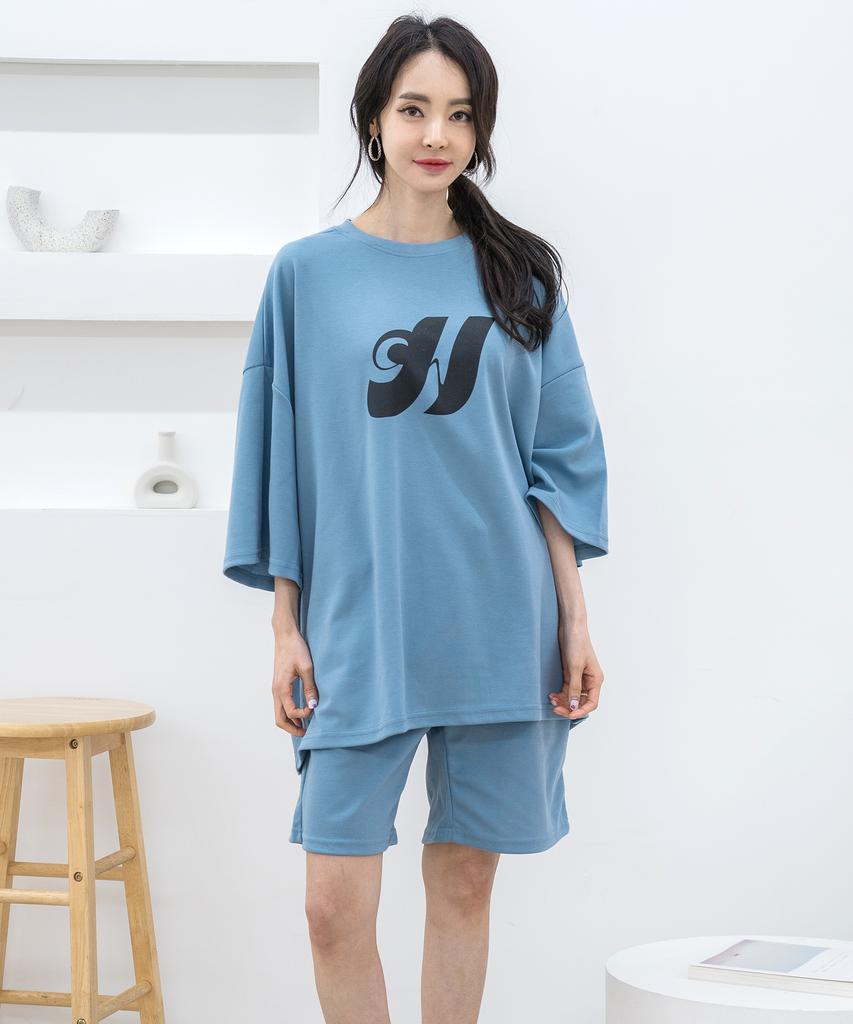 AONE [Set] Women'S Boxy T-Shirt Shorts