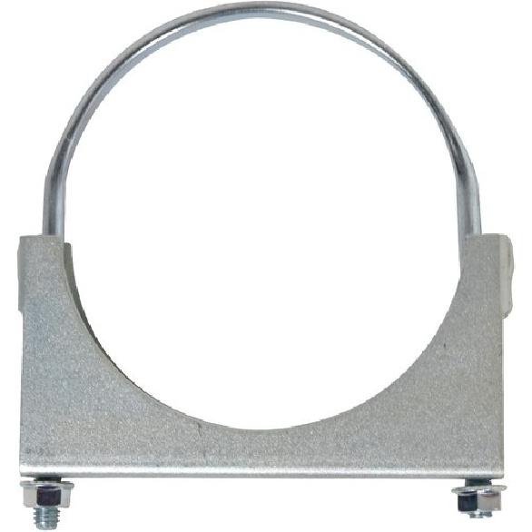 5 inch U Bolt Clamp Muffler exhaust Clamp Saddle Style Heavy duty - Zinc Plated
