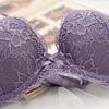 Sexy women's underwear deep V small breasts show large gathering underwear top thin bottom thick top support lace bra