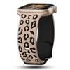 Engraved Leopard for Apple Watch Straps 40mm 44mm 42mm 45mm 41mm 49mm 38mm Silicone Bracelet Series 9 8 7 SE 6 5 4 Ultra2 3 Band