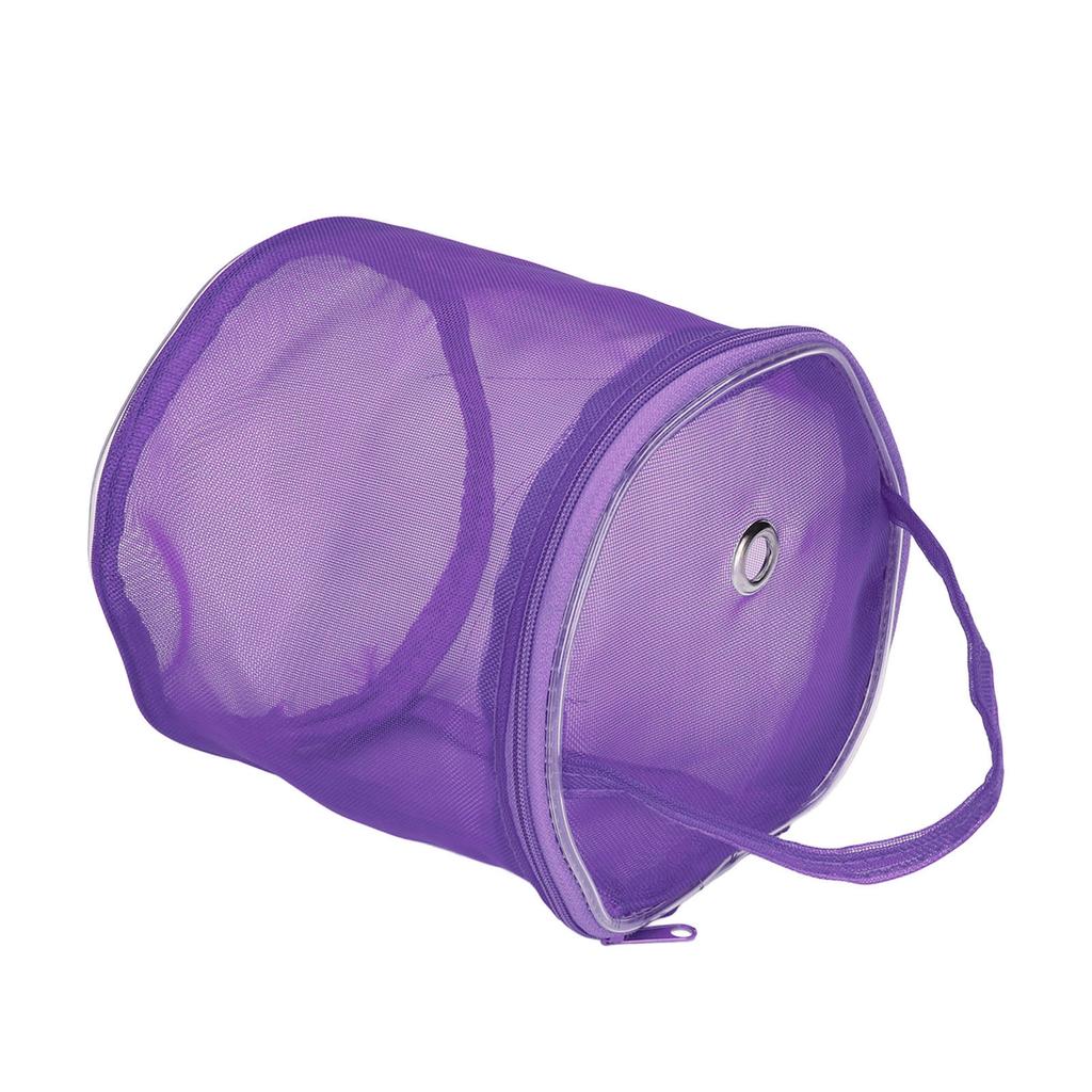 Cesta de Costura Alça Portátil Espaço Amplo Design de Malha Nylon Ampla Aplicação Bolsa de Tricô
