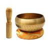 Nepal Tibetan Buddhist Bowl Handmade Singing Bowl Set Cushion Mallet Religion