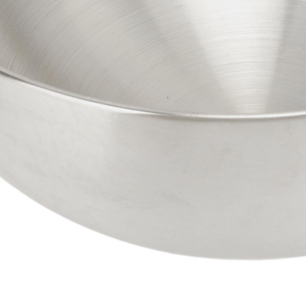 2pcs Silver Color Stainless Steel Salad Bowl Stainless Steel Kitchen Serving Bowl For Restaurant