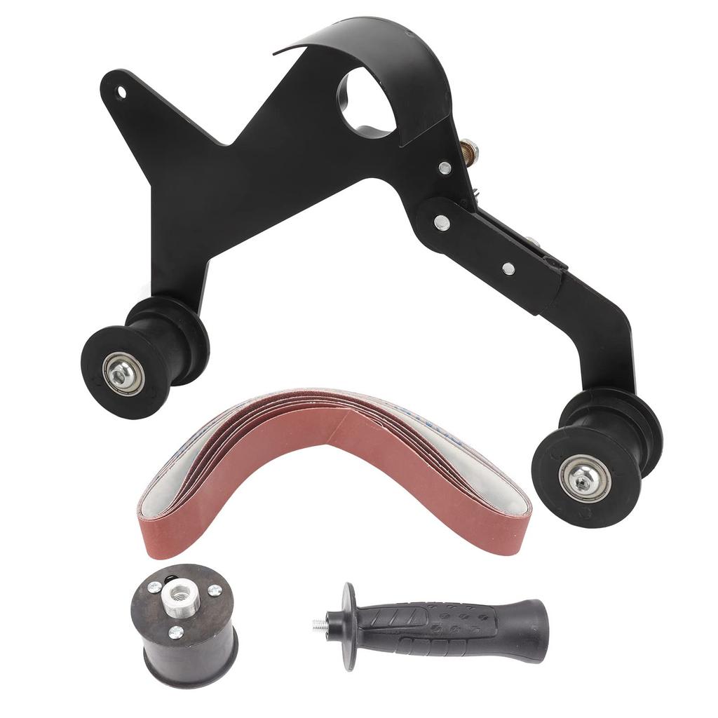 Mini Belt Sander, Pipe Tube Polisher Sander, 20mm or 40mm, Small Angle Grinder Edge Sharpener, with 5 Sanding Belts M10