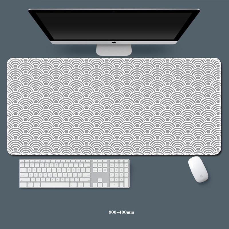 Black Desk Mat Japanese Mouse Pad Great Wave Mousepad Art Rubber Mat Mouse Carpet Table Pads Pc Mats Office Accessories