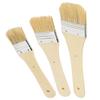 3Pcs Paint Brush Long Rod Widen Board Bristles Acrylic Oil Painting Coloring Pen Supplies