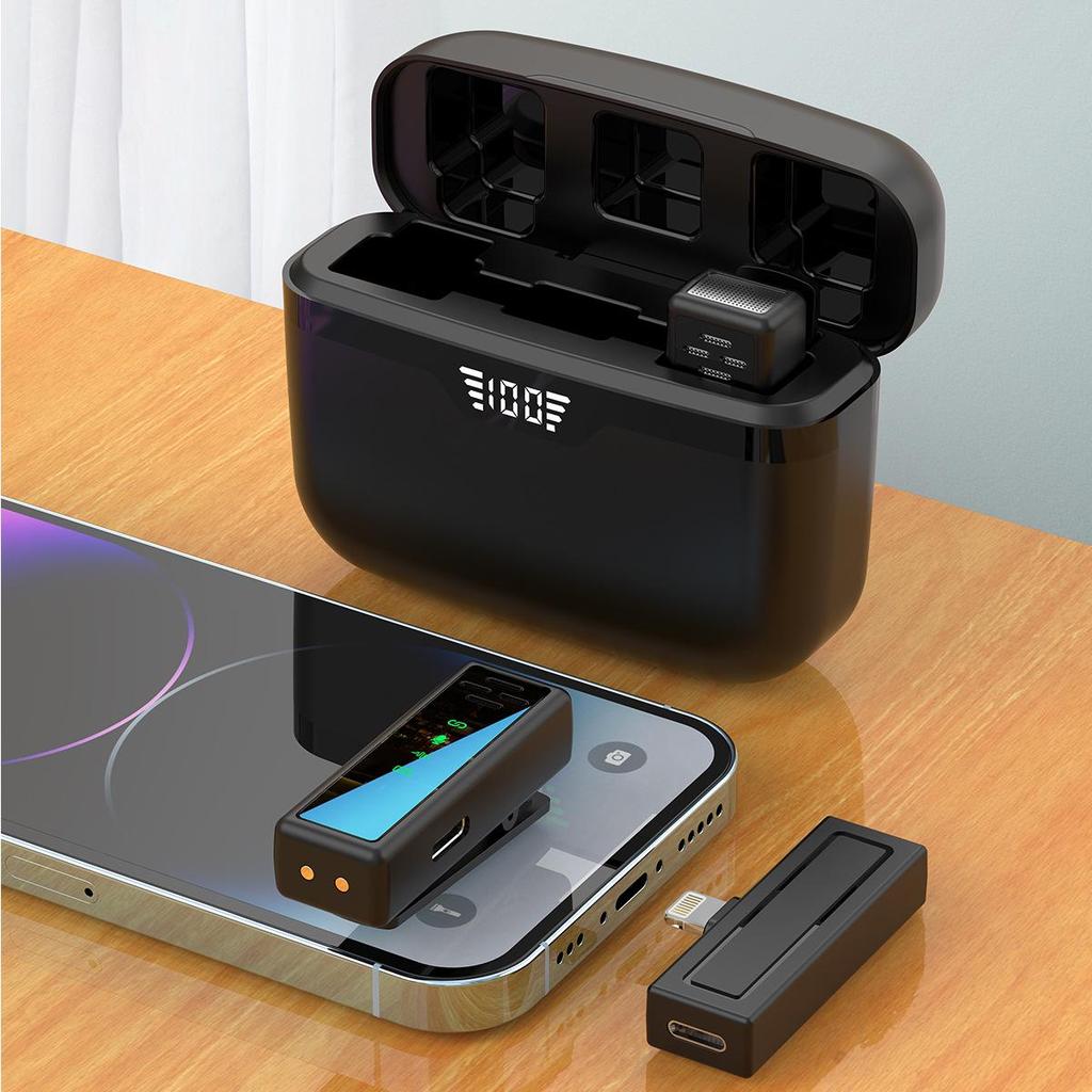 New J81 Lavalier Microphone: Smart Noise Reduction, Wireless J82 Three-in-One Mic