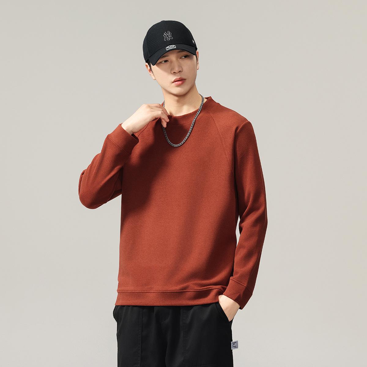 Men s Trendy Fleece Hoodie - Autumn/Winter Round Neck Pullover XXL