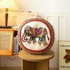 Bohemian Style Round Futon Cushions 40cm Thick Cotton and Linen Floor Mat Gifts Double-sided Mats