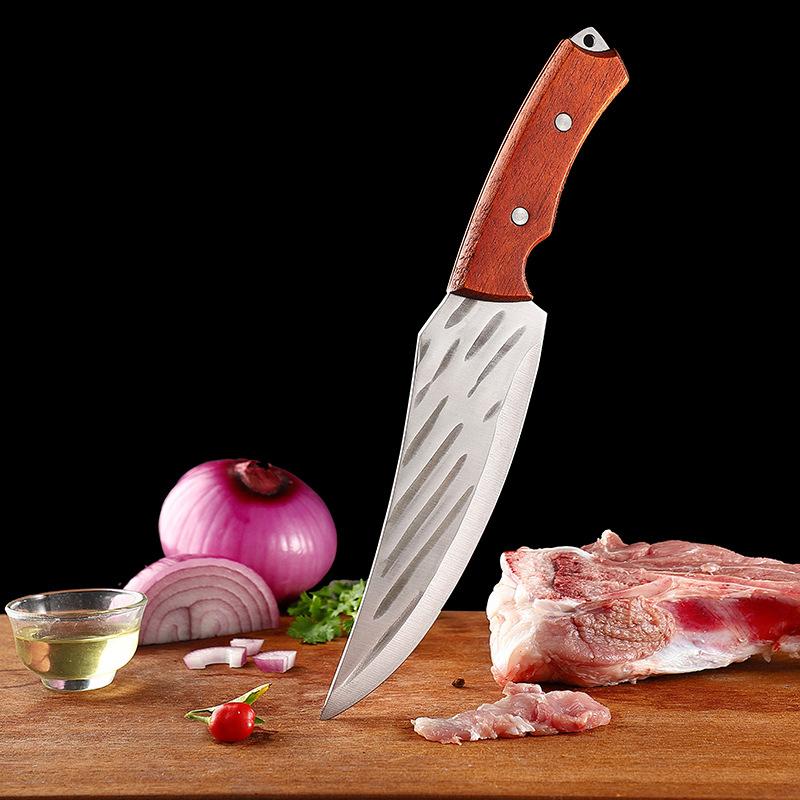Forged Boning Knife Butcher Knife Stainless Steel Kitchen Knife Skinning Knife Hunting Knife