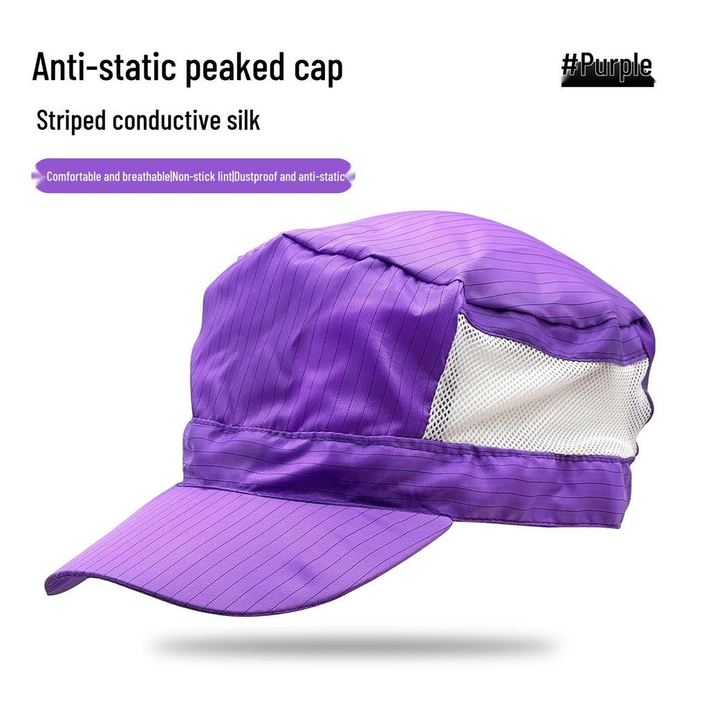 Unisex Anti-static Breathable Baseball Cap - Dustproof Workshop Hat