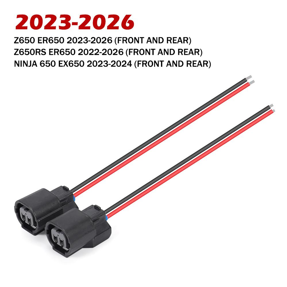 

Motorcycle Turn Signal Adapter Plug For Kawasaki NINJA 650 Z650 EX650 ER650 2017-2026 Indicator Light Wiring Connector Wire Lead Year 2023-2026