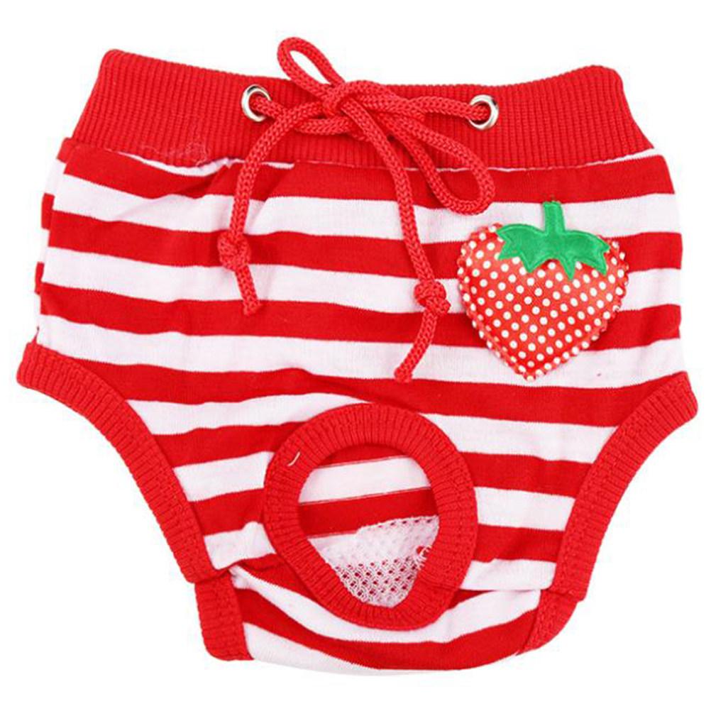 Sanitäre Physiologische Hosen für Hunde Baumwolle Menstruationsunterwäsche Bequem Saugfähig Haustierwindeln Größe L