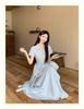 Polo Collar Tie-Waist Slimming Long Dress - Women's 2026 Summer Collection