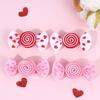 1Pair Valentine'S Day Children'S Sweet Lollipop Hair Clip Red Butterfly Bow Hair Accessory Cute Headwear Hairpin Gifts