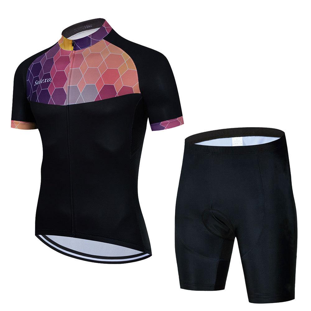 

Men s Sweat-absorbing Cycling Suit Gear Bicycle Short-sleeved Breathable Mountain Bike Suit 2026 Summer Breathable Suit Cycling Suit 5XL