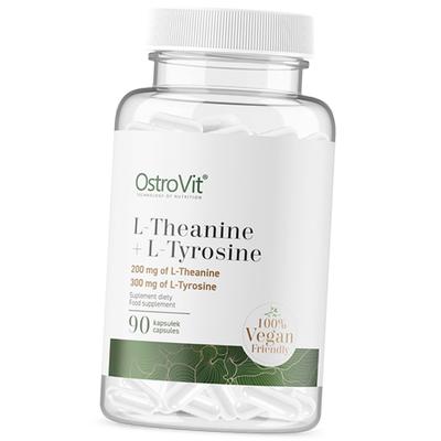 Theanine and Tyrosine, L-Theanine + L-Tyrosine VEGE, 90 Caps (27250027)