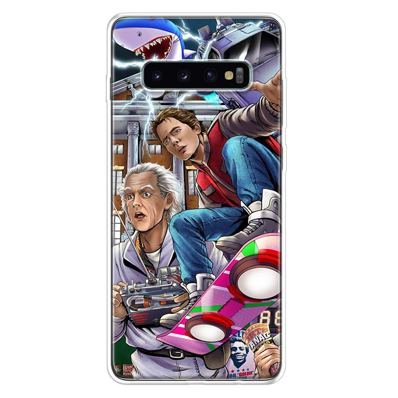 Back to the Future DeLorean Time Machine Phone Case For Samsung Galaxy A52 A51 A50S A32 A22 A12 A02S A72 A71 A31 A70 A30S Note 2