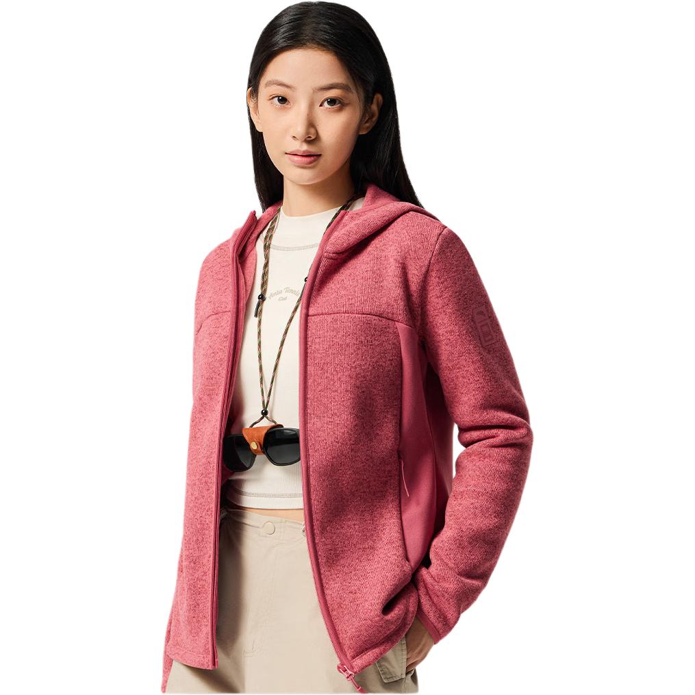 Anta X China National Geography Collaboration Outdoor Series Casual Versatile Warm Thick Solid Color Hooded Jacket Women jackets 162546704-4
