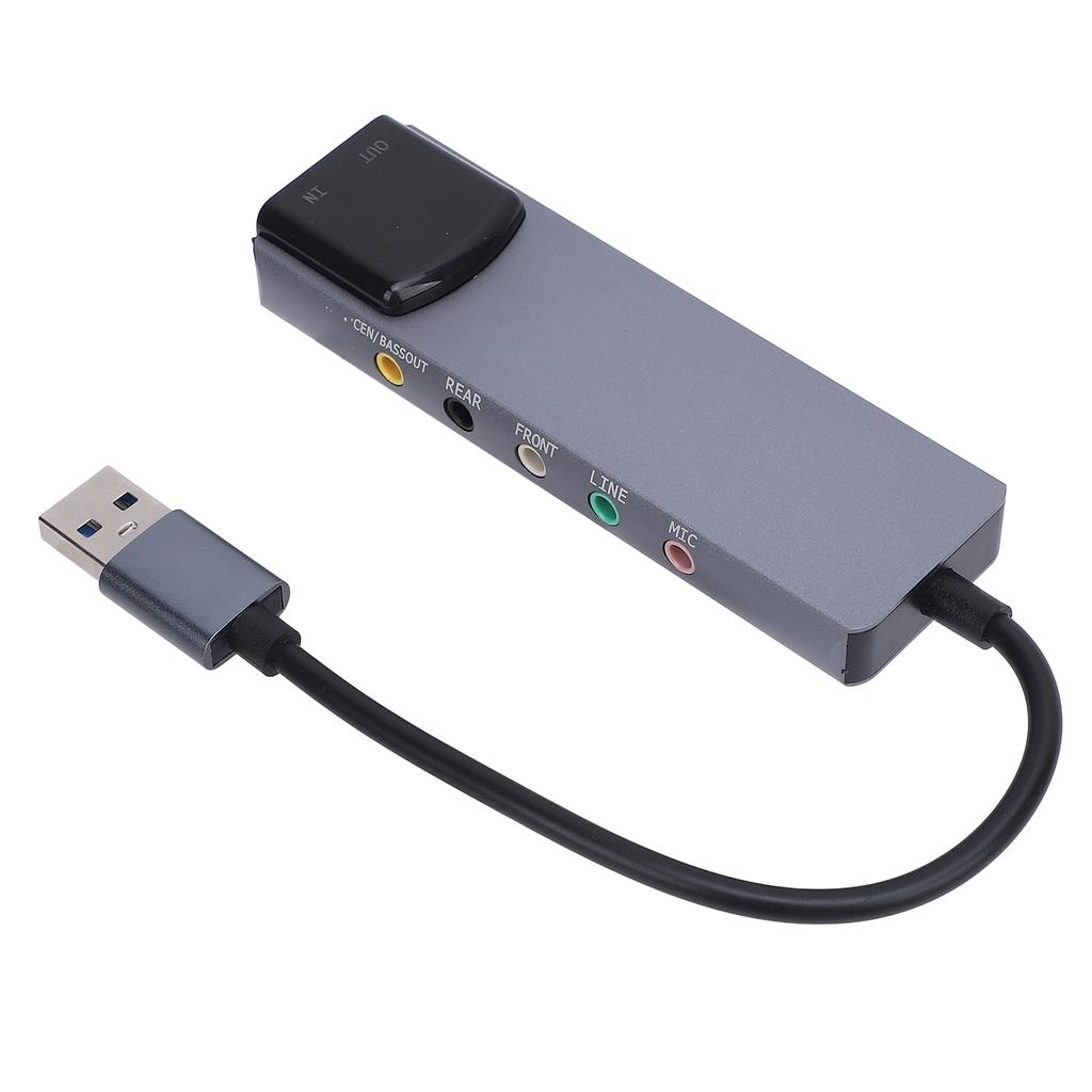 External Sound Card Mixing Support Optical Input Output 5.1 7.1 Channel Noise Reduction USB Sound Card Adapter for Win