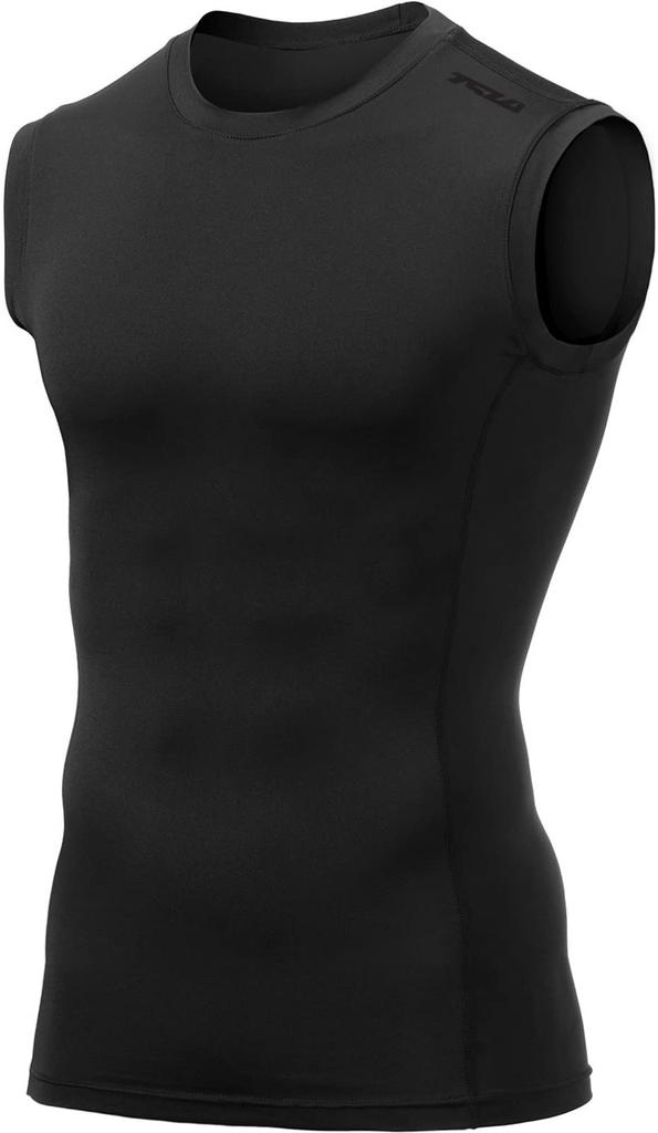 Tesla Sleeveless Compression Tank Top with UV Protection and Ideal for and As a Base Layer or Undershirt for Model Men's Quick-Drying Sweat-Wicking,