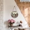 2D Flat, 1pc Caffe 7.87X7.87Round Aluminum Sign, Rome Landmarks Round Aluminum Sign, Italian Coffee Metal Tin Sign - European Style Rustic Metal Wall