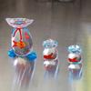 Creative Mini Pocket Goldfish Colored Glaze Transparent Lucky Bag Glass Figurines Handmade Home Decoration Accessories 2025 New